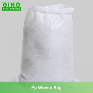 White PP woven bag - 25kgs net