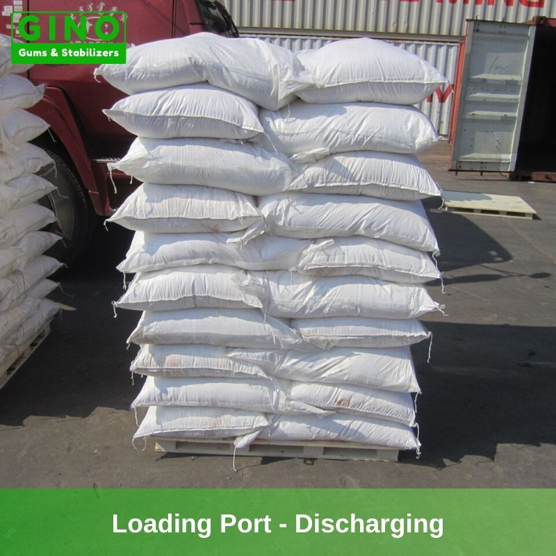 The goods reach the loading port and under discharging.