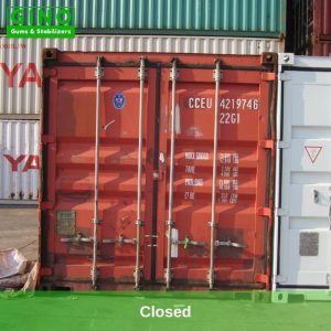 The doors of container have been Closed