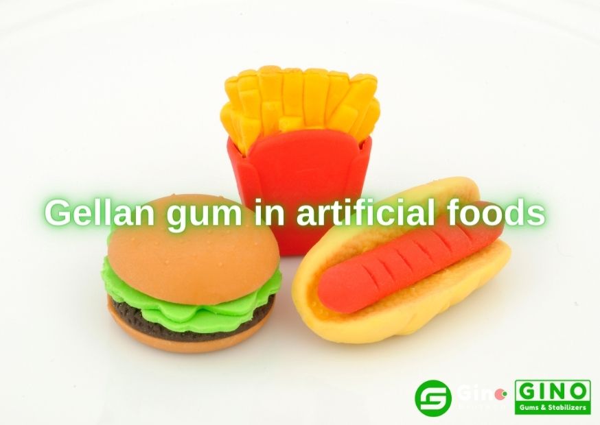 Gellan gum in artificial foods