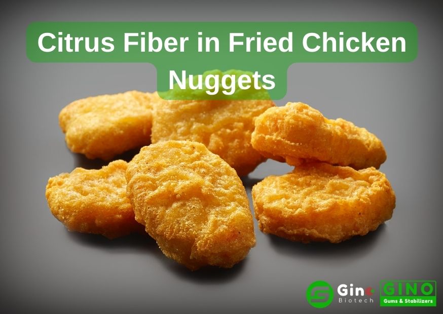 Applications of citrus fiber in fried chicken nuggets